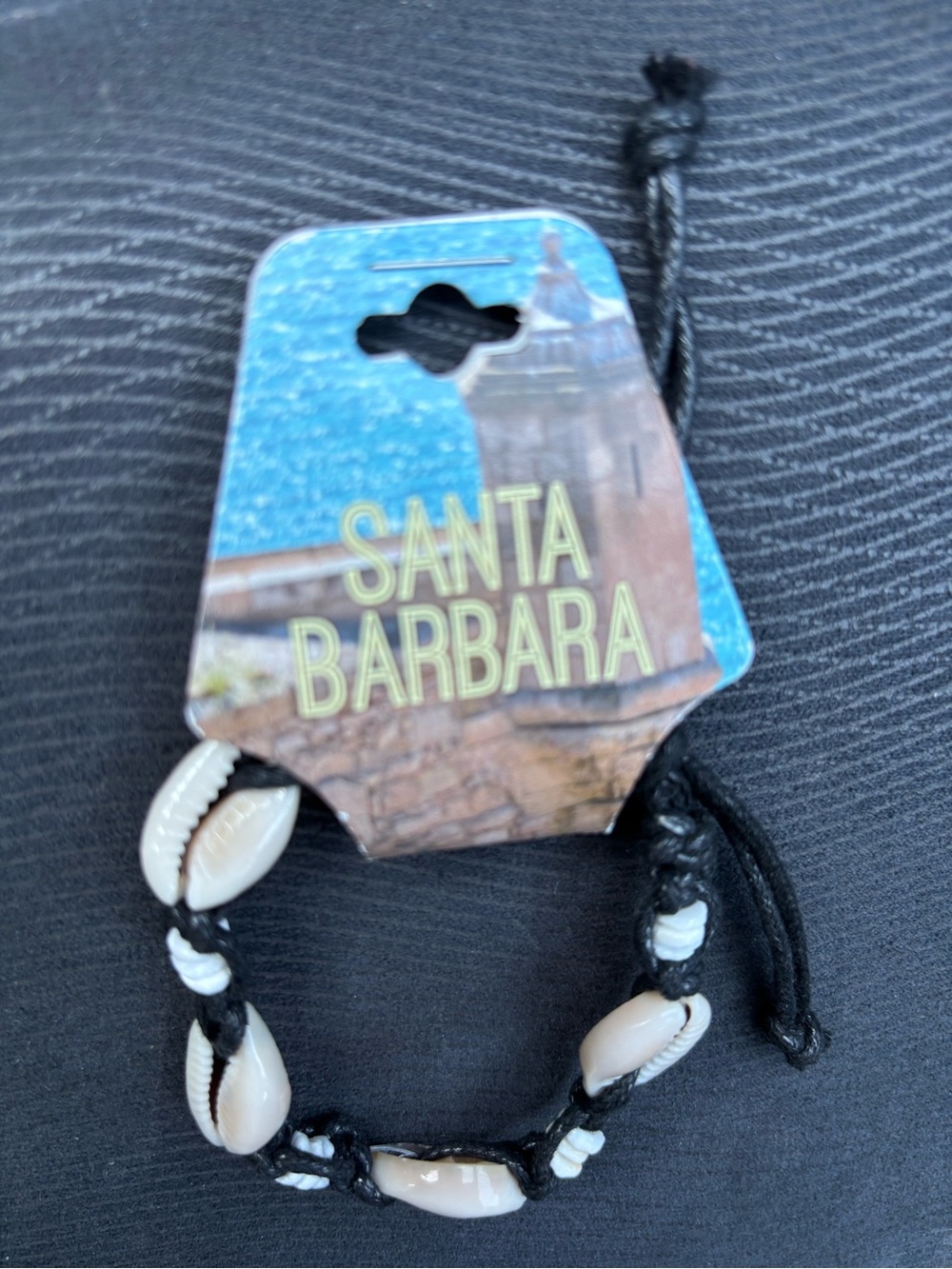 Black and Cream Cowrie Shell Bracelet/Anklet